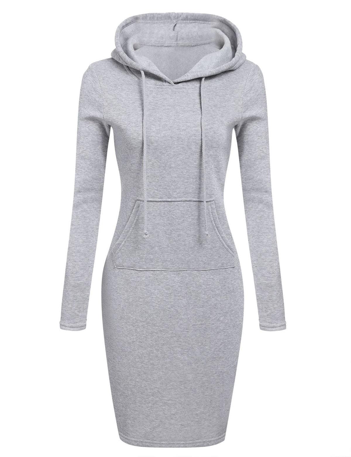 Robe sweat ajustée à capuche