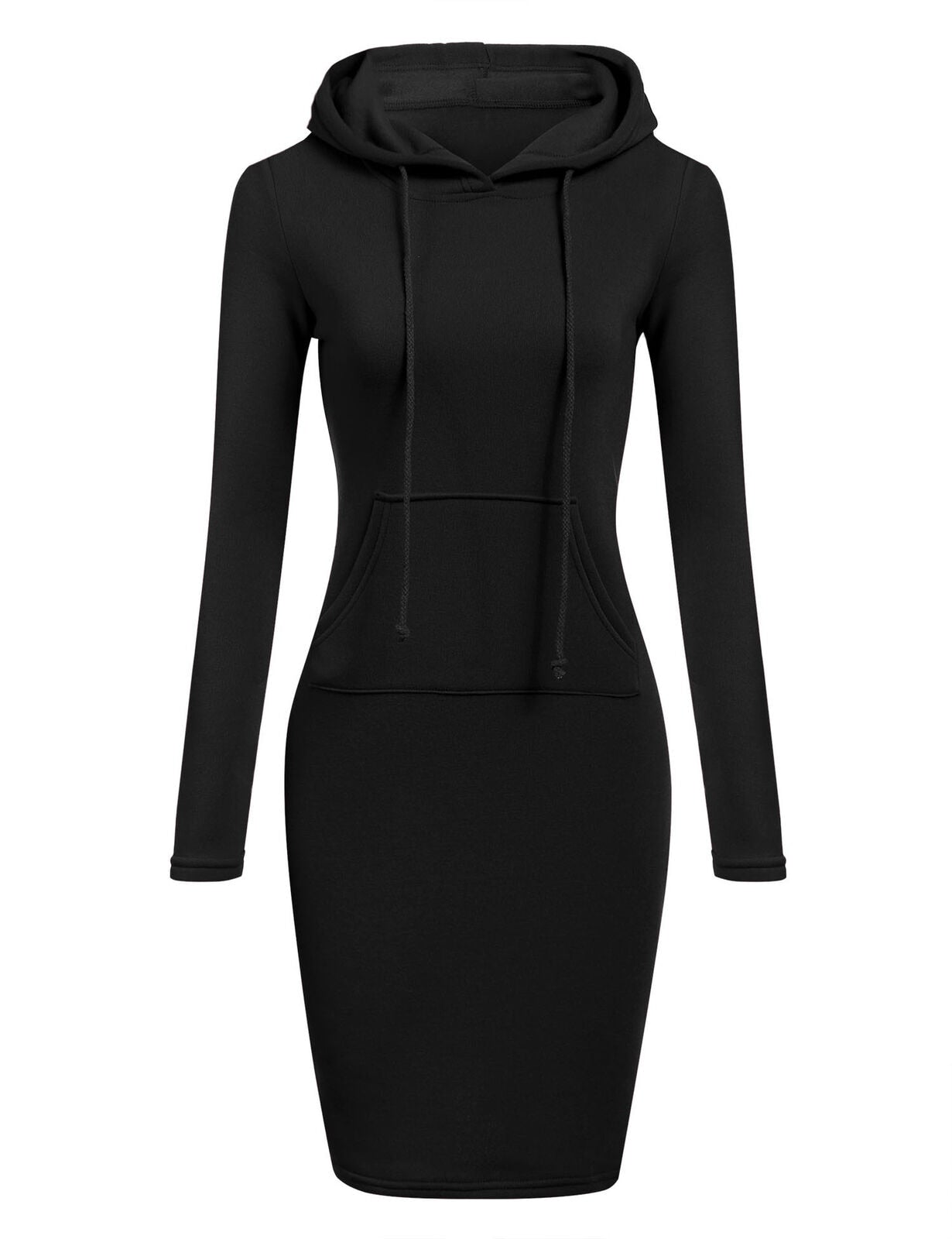Robe sweat ajustée à capuche