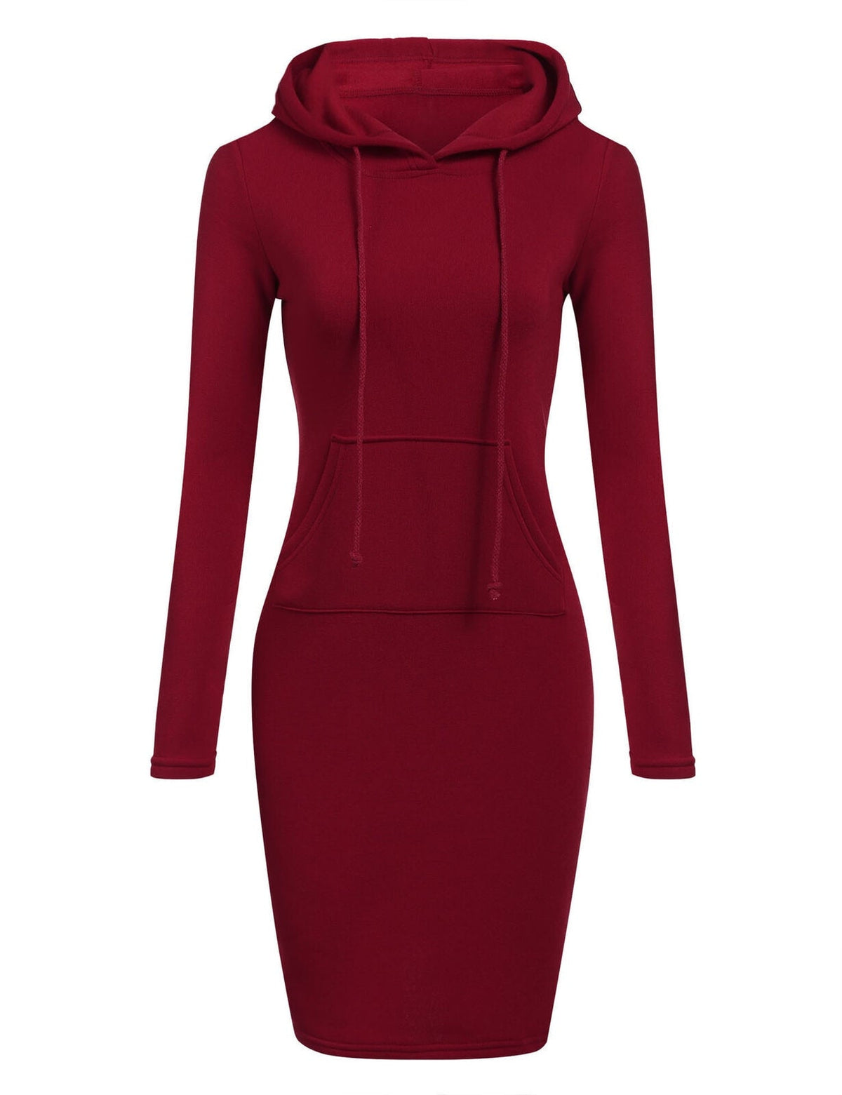 Robe sweat ajustée à capuche