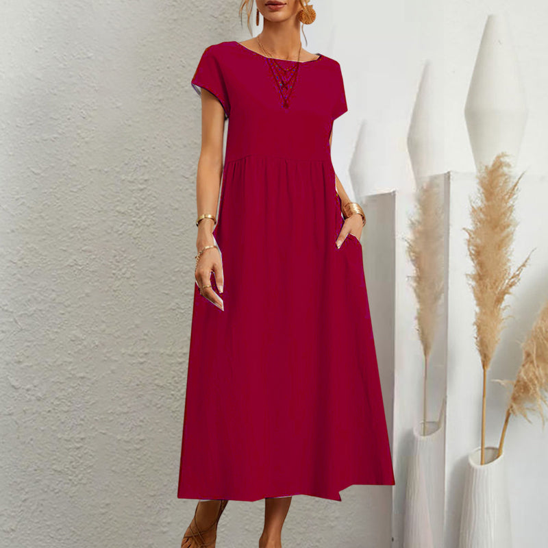 Robe trapèze sans manches pour l'été