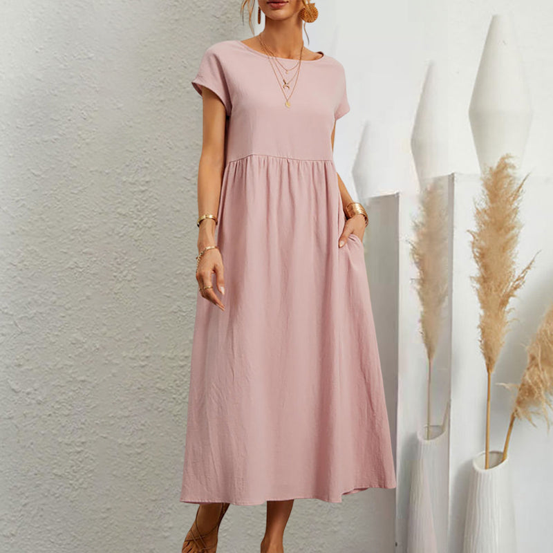 Robe trapèze sans manches pour l'été
