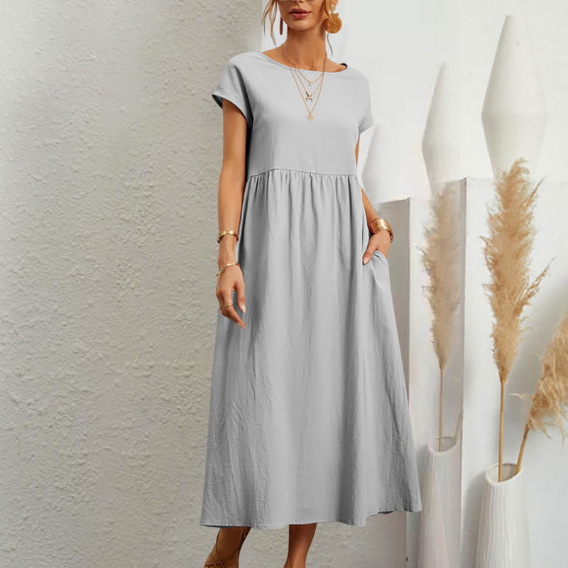 Robe trapèze sans manches pour l'été