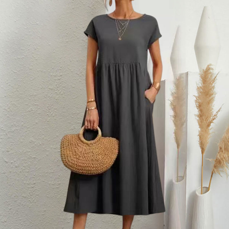 Robe trapèze sans manches pour l'été