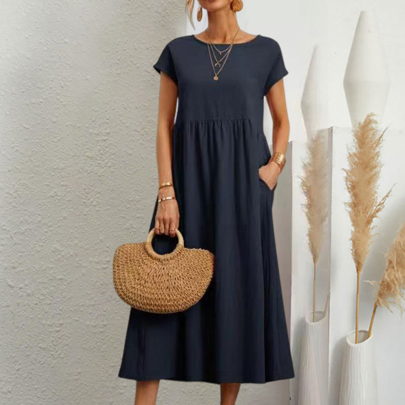 Robe trapèze sans manches pour l'été