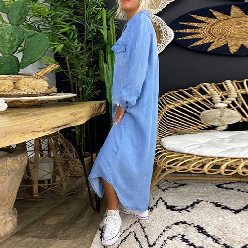 Robe unie pour femme