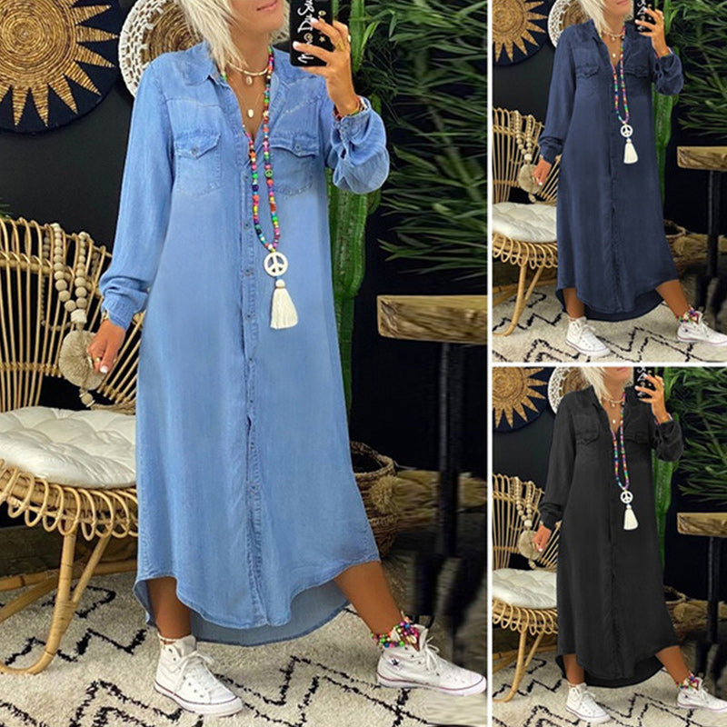 Robe unie pour femme