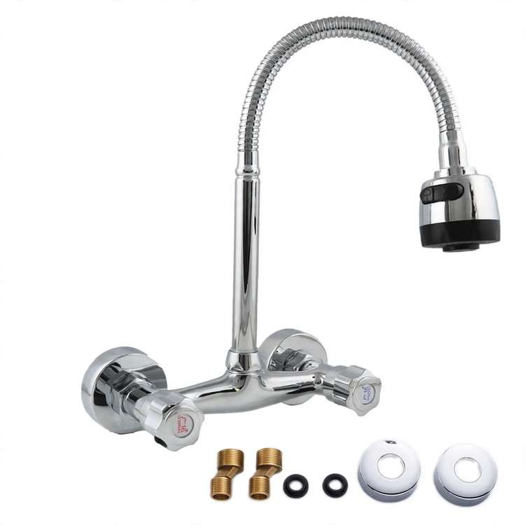 Robinet de cuisine en acier inoxydable avec valve en céramique