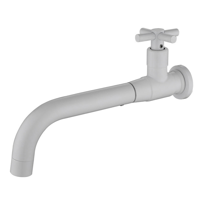 Robinetterie murale de salle de bain en acier inoxydable avec bec orientable et poignée unique – design élégant