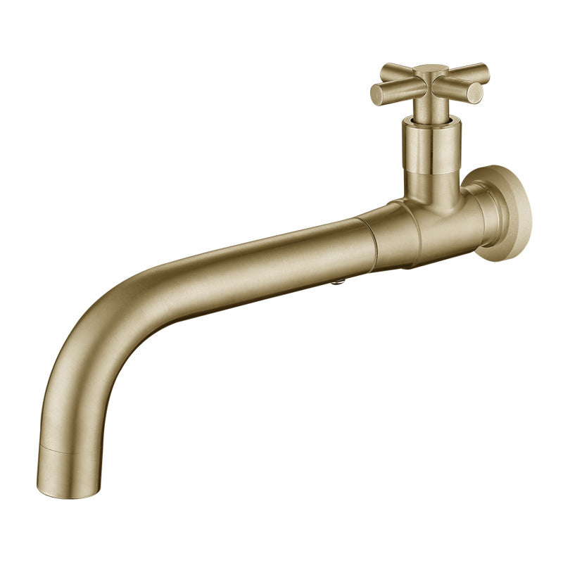 Robinetterie murale de salle de bain en acier inoxydable avec bec orientable et poignée unique – design élégant