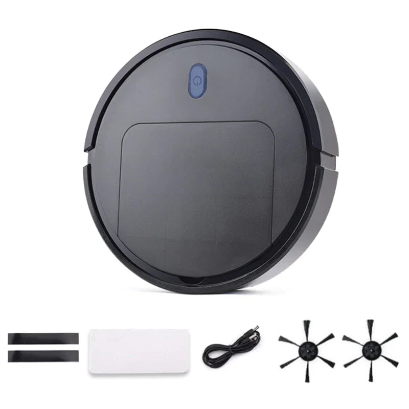 Robot nettoyeur 3 en 1 avec fonction de balayage, aspiration et lavage pour la maison