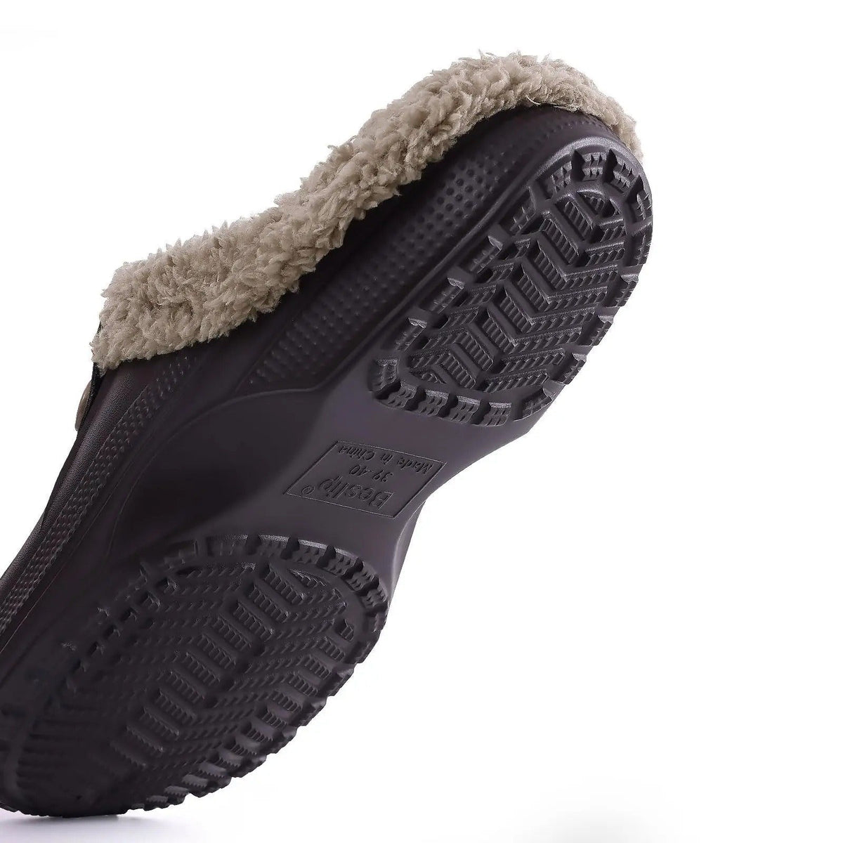 Sabots d'hiver imperméables fourrés pour homme