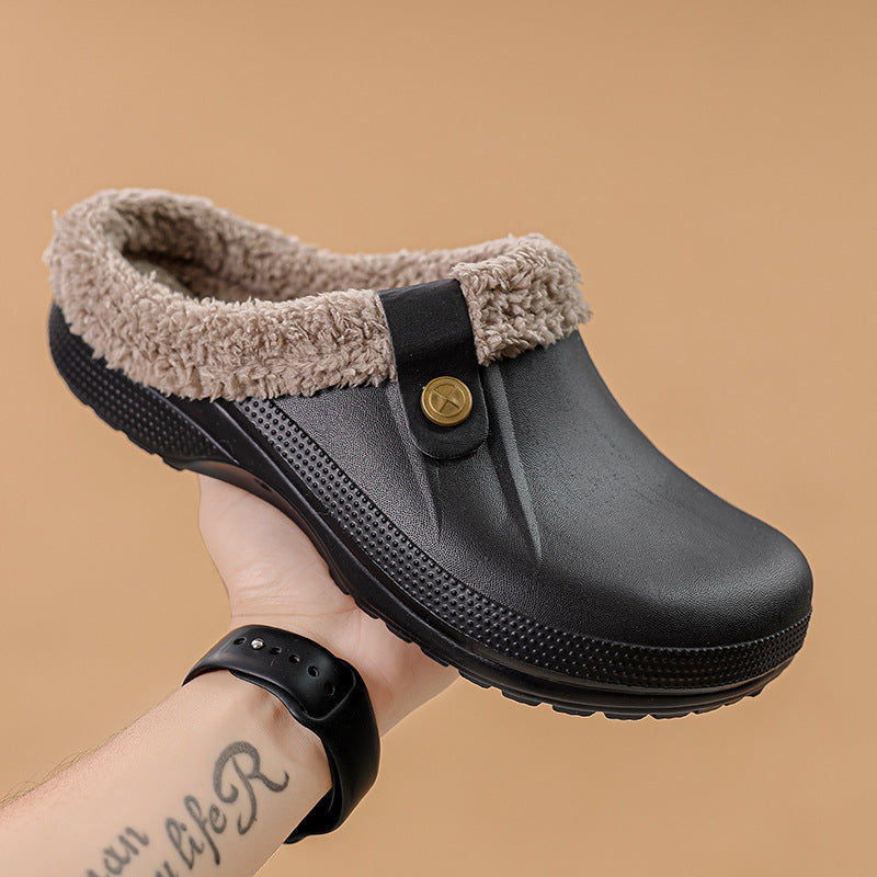 Sabots d'hiver imperméables fourrés pour homme
