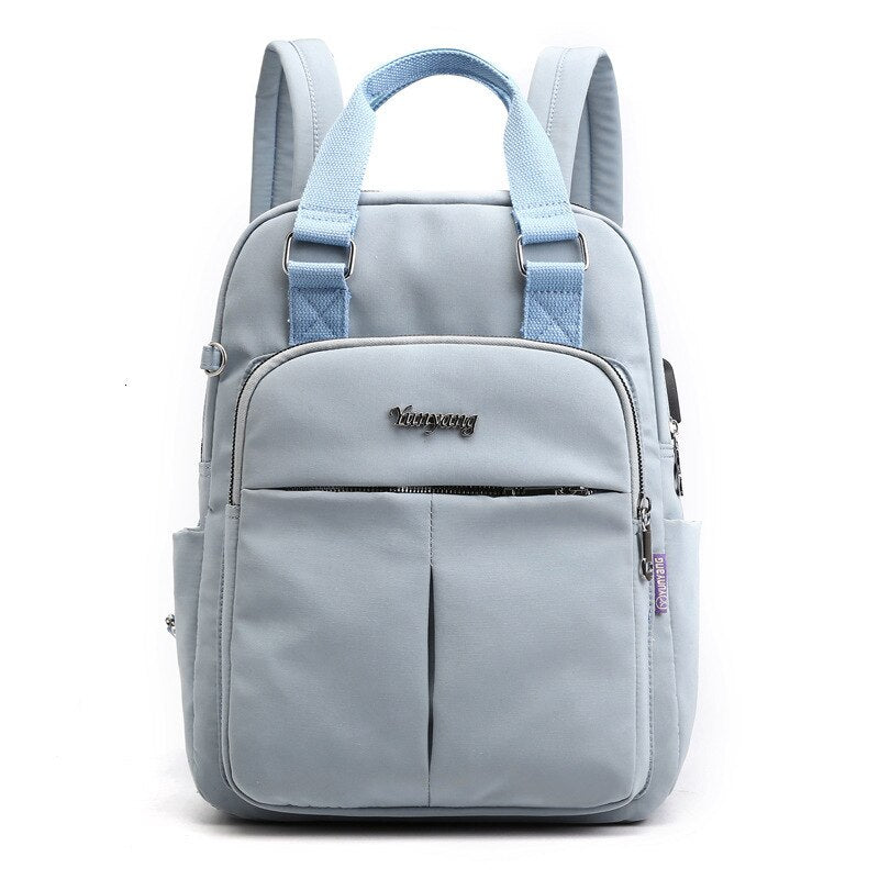 Sac à dos antivol imperméable mixte avec port de charge USB