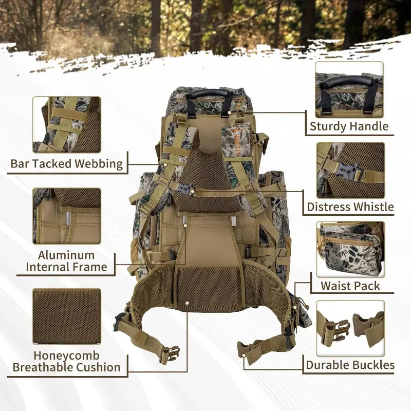 Sac à dos de chasse tactique camouflage pour le plein air