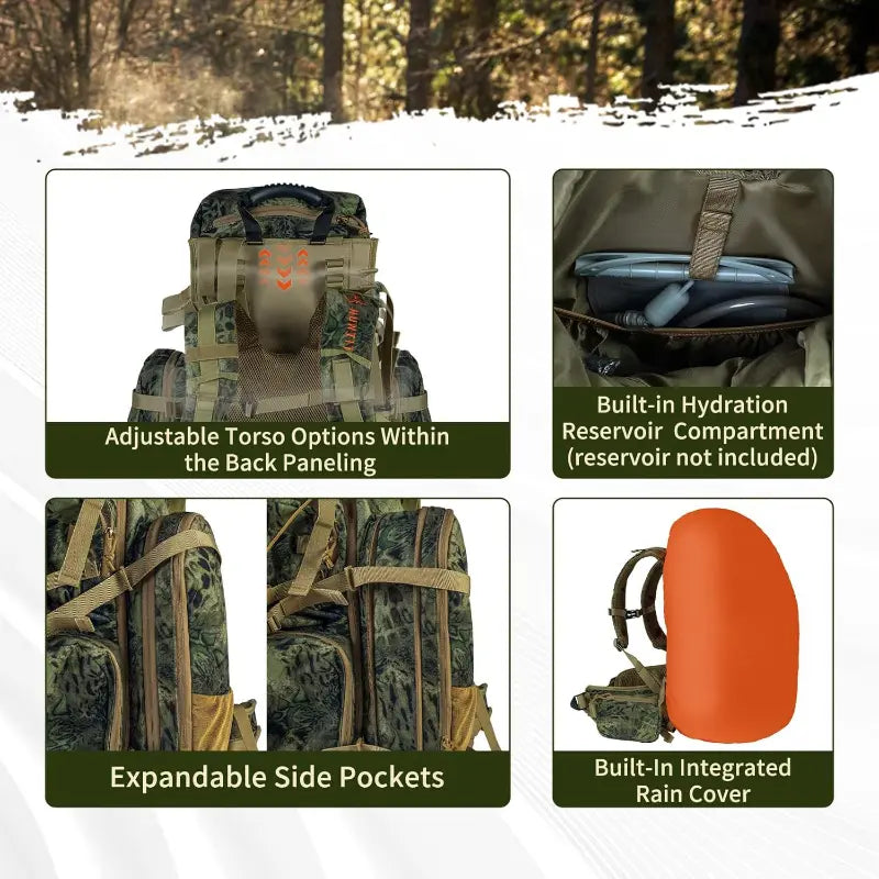 Sac à dos de chasse tactique camouflage pour le plein air
