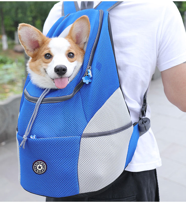 Sac à dos de transport pour chien respirant