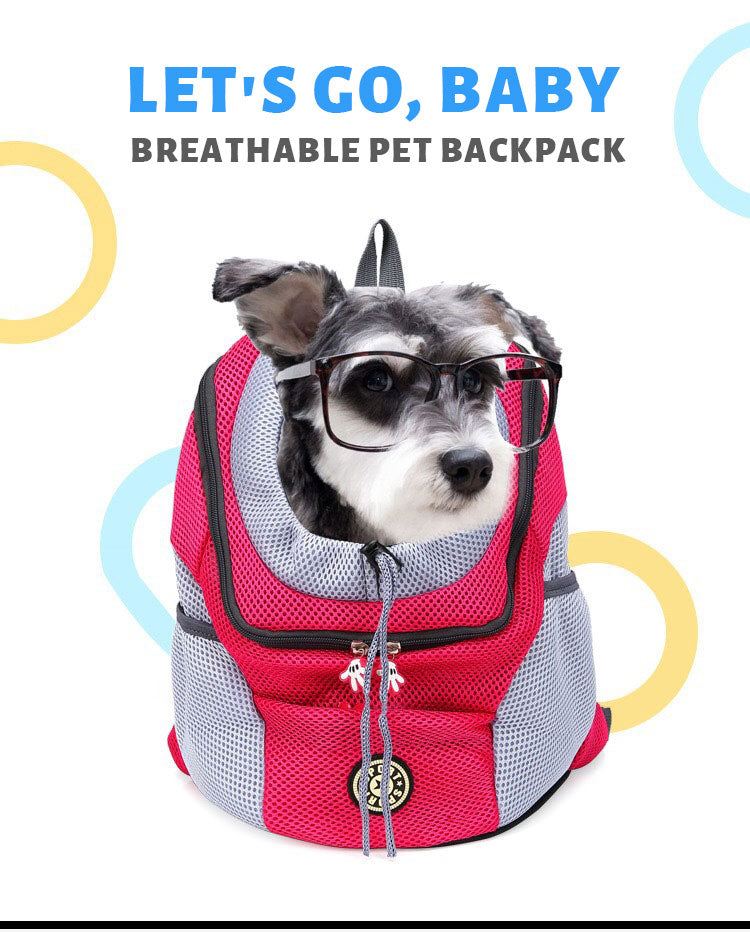 Sac à dos de transport pour chien respirant