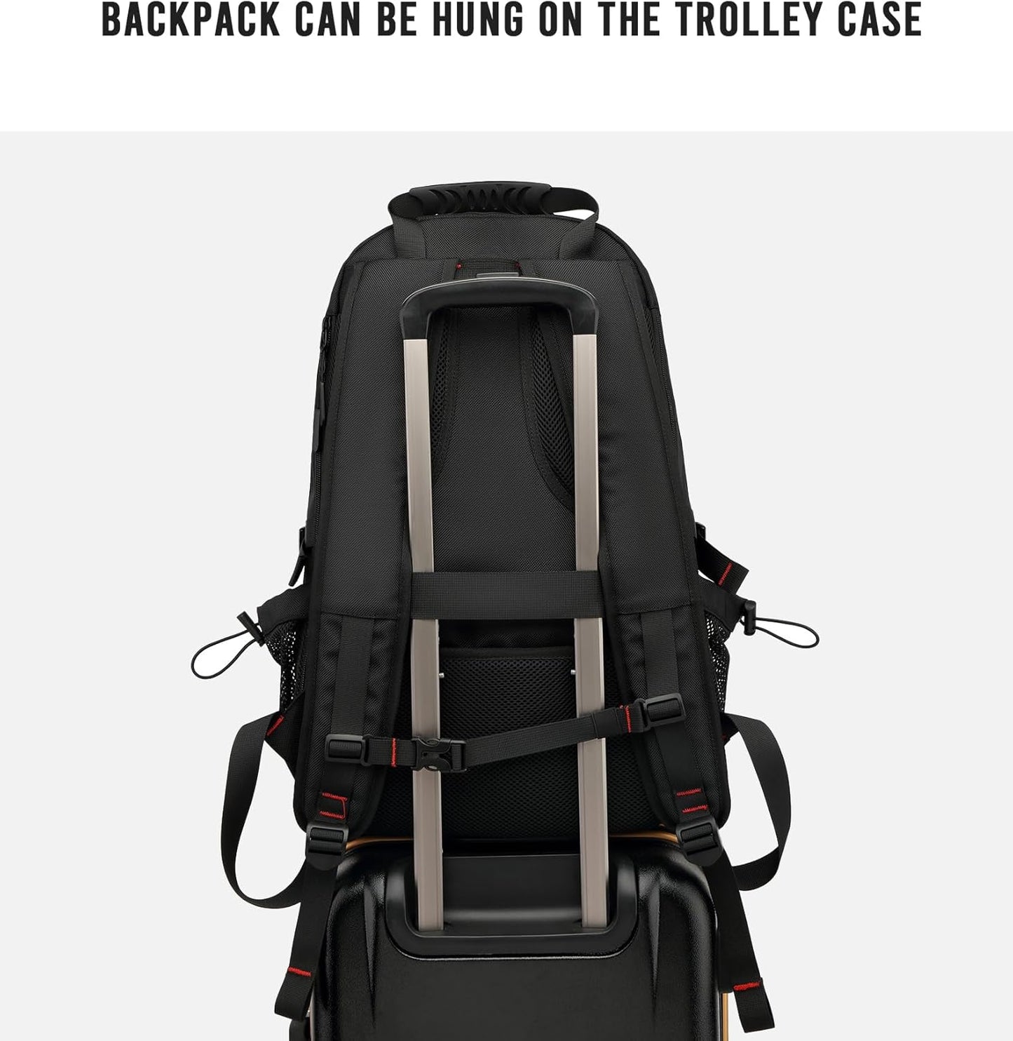 Sac à dos de voyage imperméable pour ordinateur portable 60 l avec port USB et compartiment à chaussures