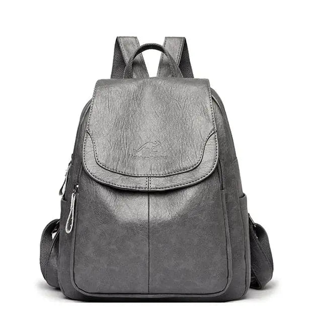 Sac à dos en cuir véritable pour femme – élégance urbaine et design anti-vol