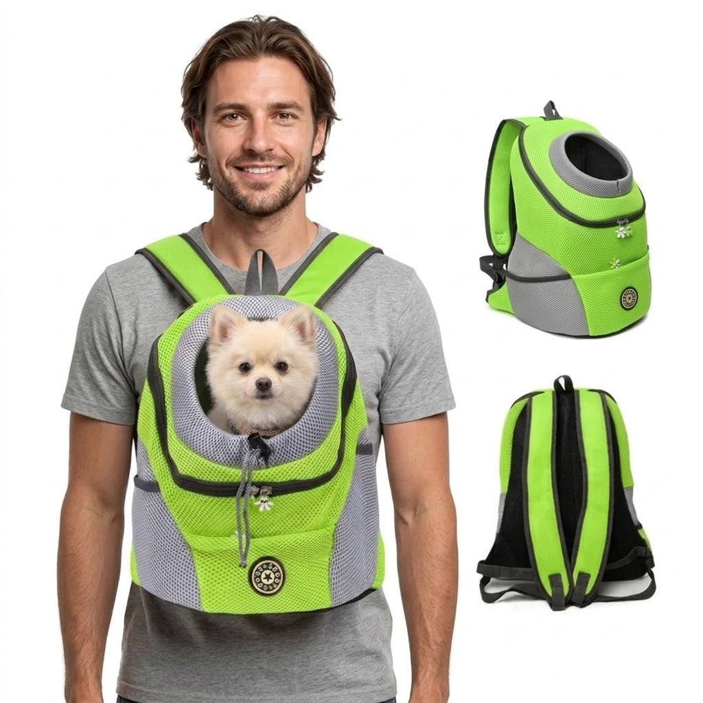 Sac à dos ergonomique pour chien avec rembourrage et bretelles ajustables