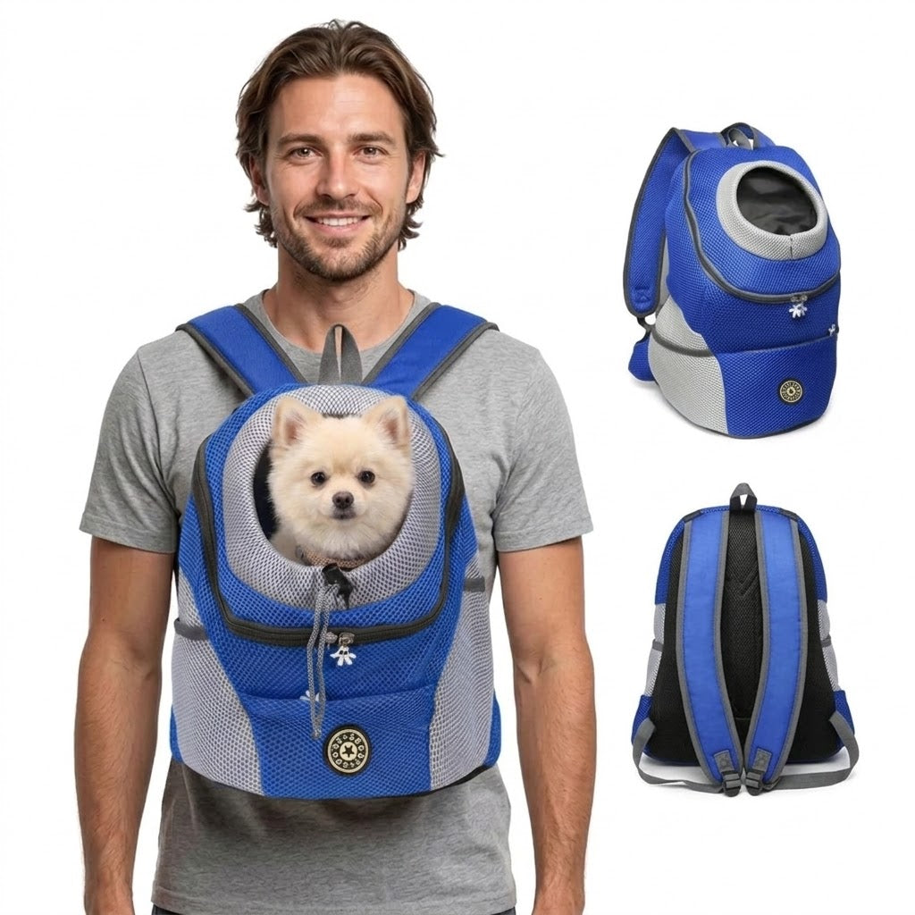 Sac à dos ergonomique pour chien avec rembourrage et bretelles ajustables