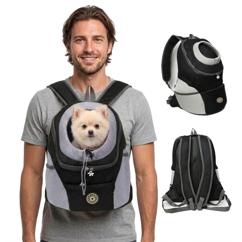 Sac à dos ergonomique pour chien avec rembourrage et bretelles ajustables