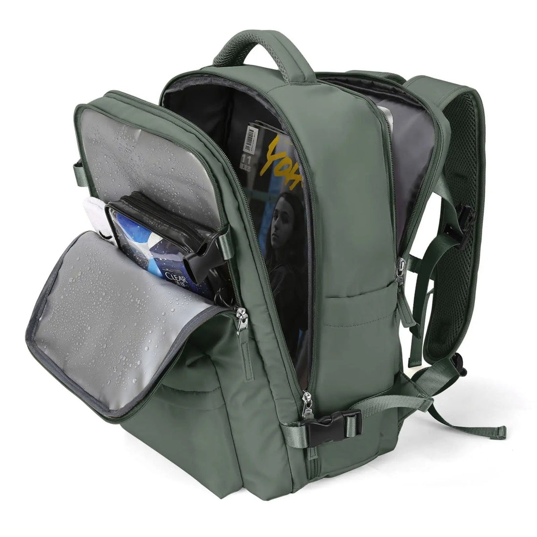 Sac à dos imperméable 25L: design antivol avec compartiment pour ordinateur portable