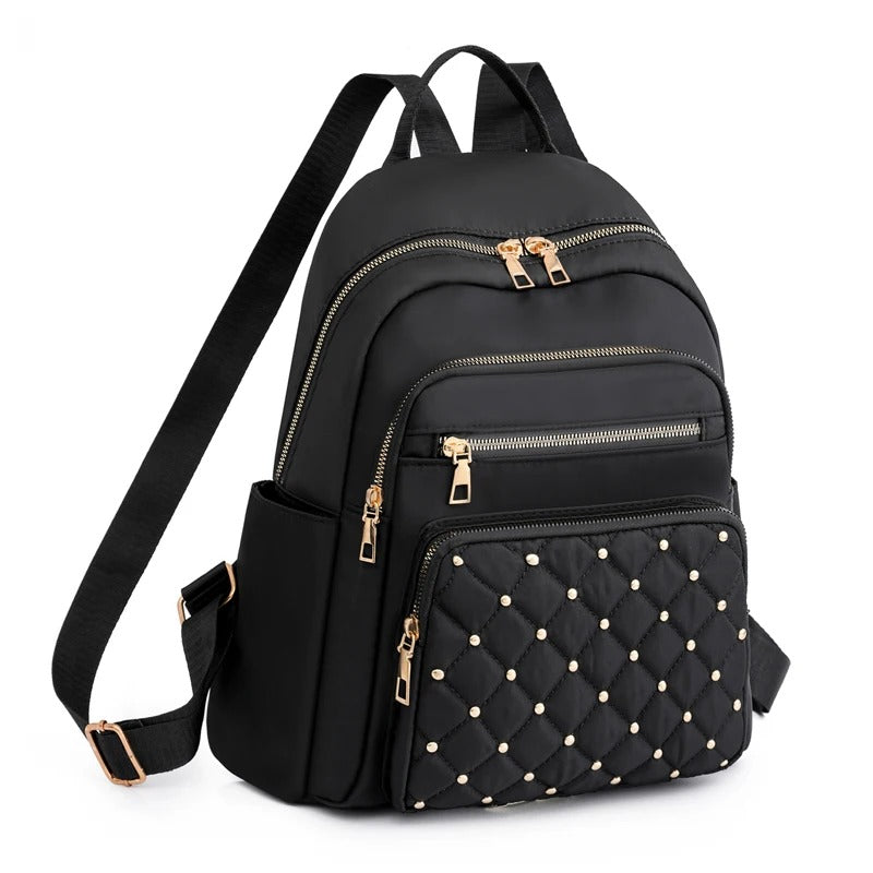 Sac à dos léger et imperméable en nylon pour femme pour les voyages et l'école