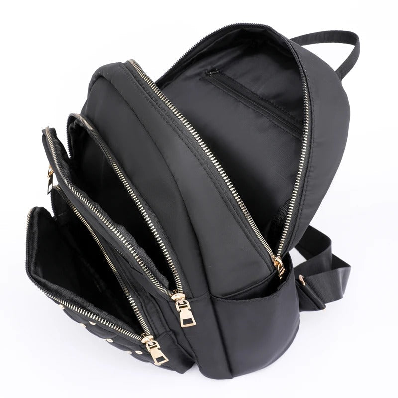 Sac à dos léger et imperméable en nylon pour femme pour les voyages et l'école