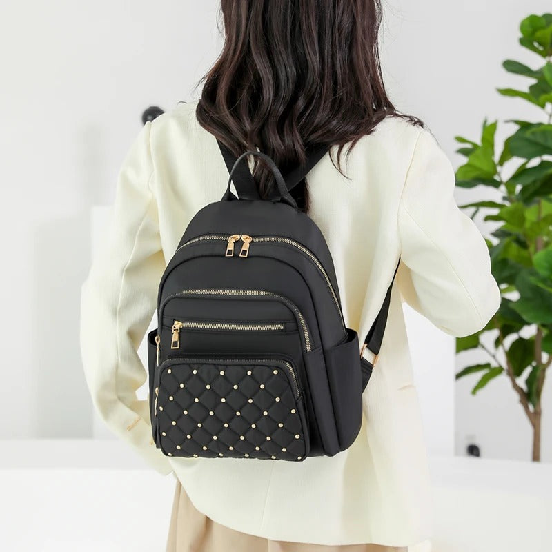 Sac à dos léger et imperméable en nylon pour femme pour les voyages et l'école