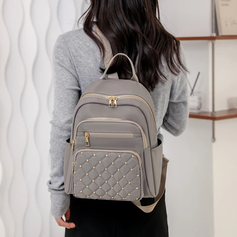Sac à dos léger et imperméable en nylon pour femme pour les voyages et l'école