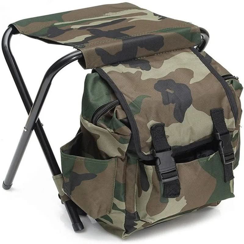 Sac à dos mixte avec siège pliant et compartiment isotherme