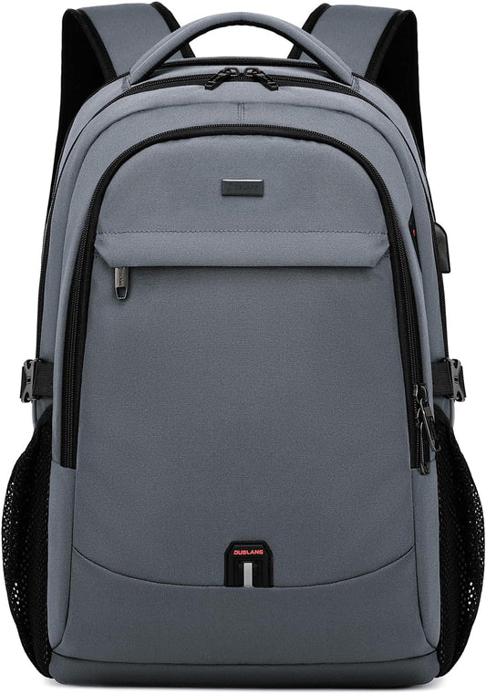 Sac à dos ordinateur de voyage déperlant mixte avec port USB