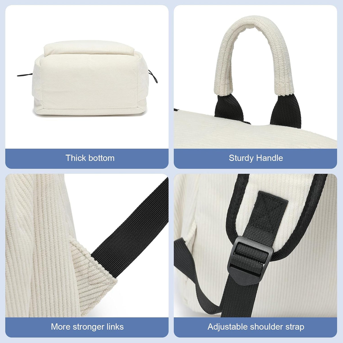 Sac à dos ordinateur et de voyage léger et déperlant avec compartiments bien organisés