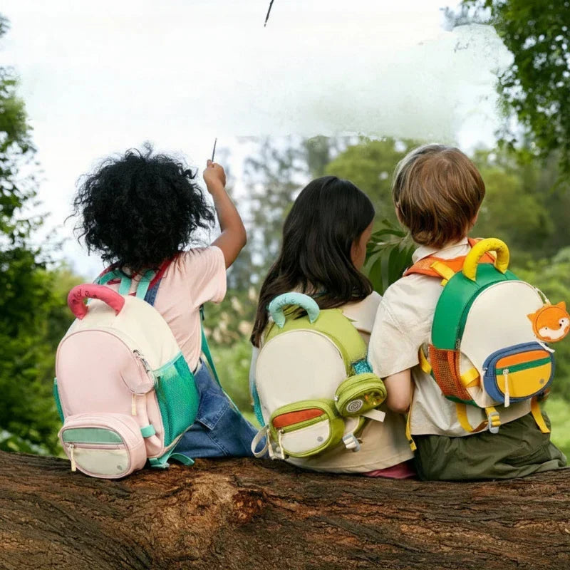 Sac à dos scolaire léger pour enfant avec porte-bouteille