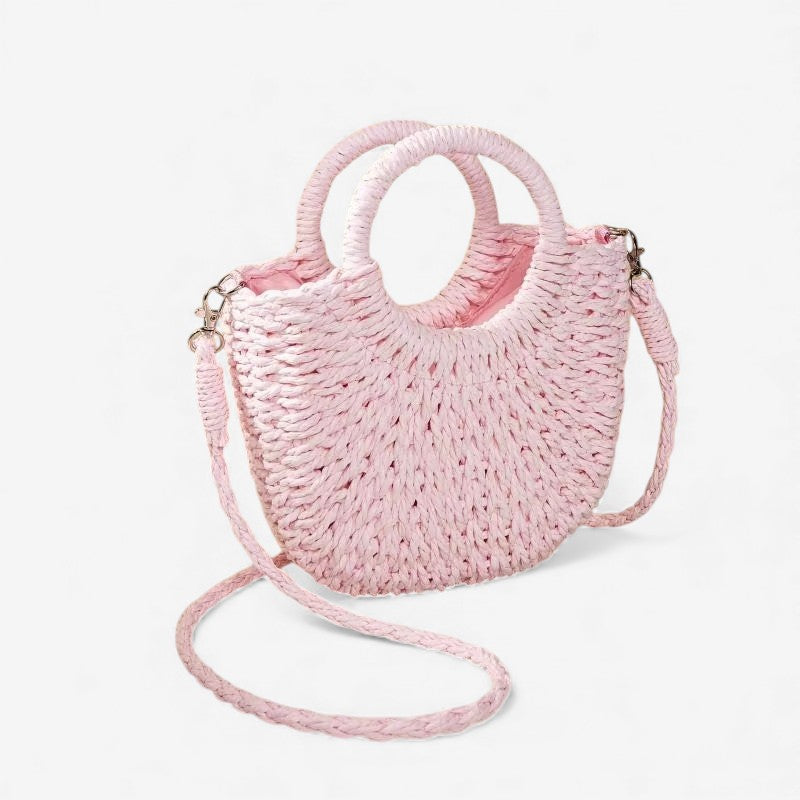 Sac à main avec double anse et bandoulière amovible