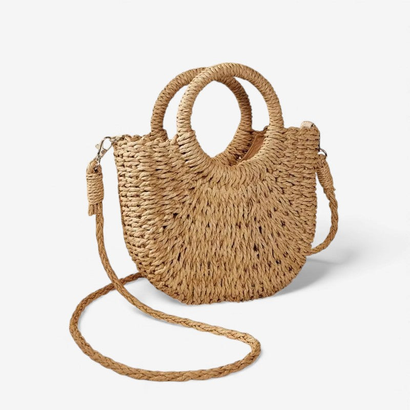 Sac à main avec double anse et bandoulière amovible
