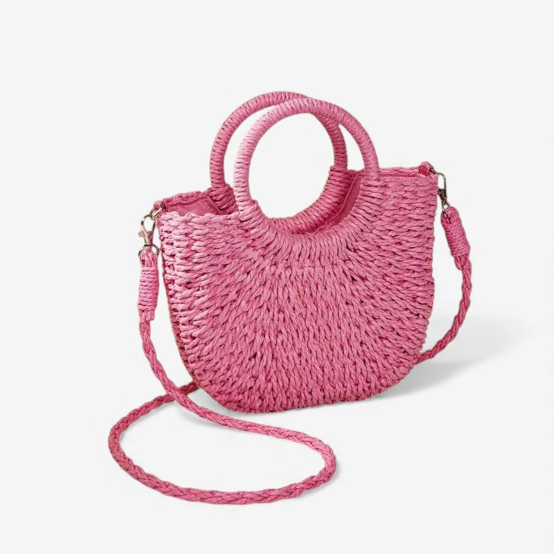 Sac à main avec double anse et bandoulière amovible