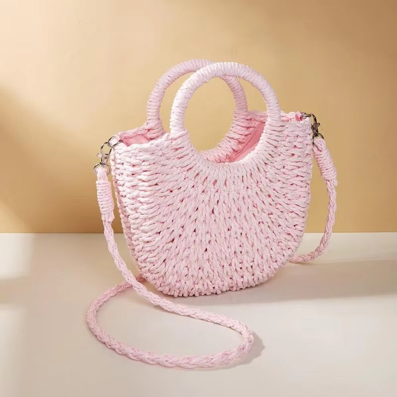 Sac à main avec double anse et bandoulière amovible