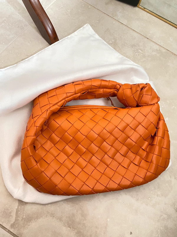 Sac à main matelassé orange pour tous les jours