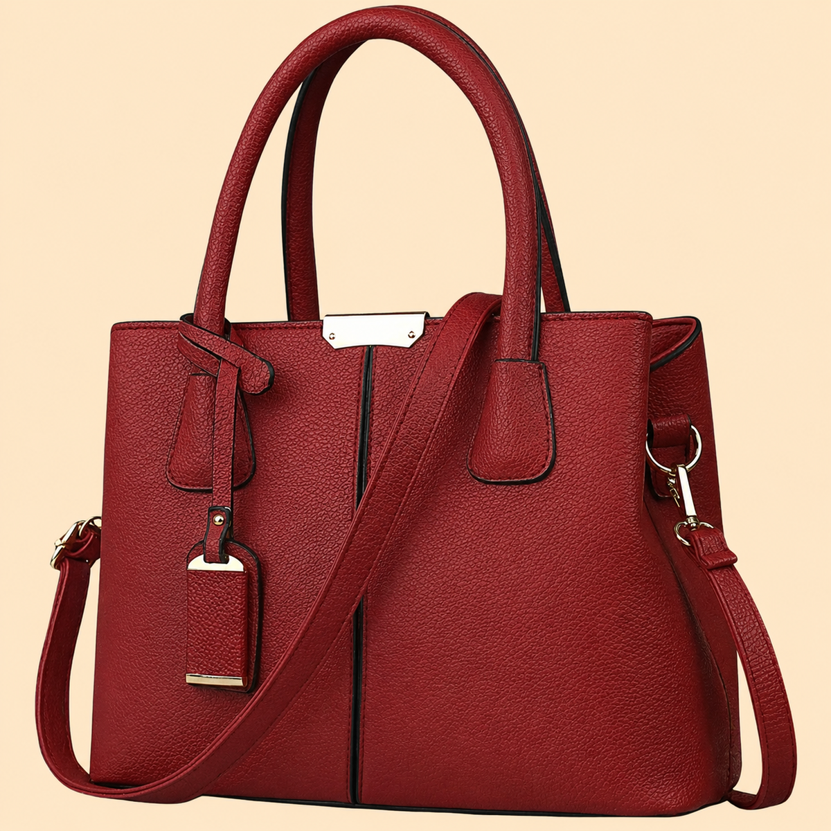Sac à main structuré pour femme avec détail de franges
