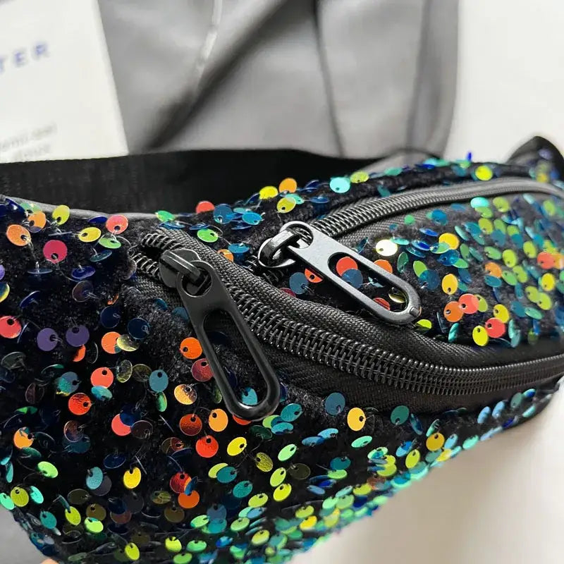 Sac banane à paillettes