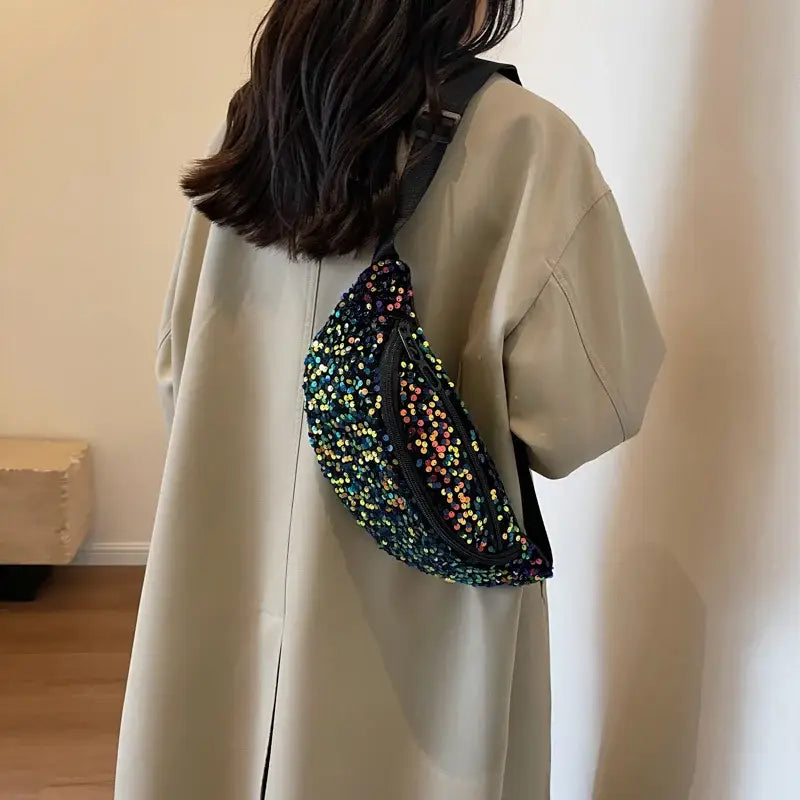 Sac banane à paillettes