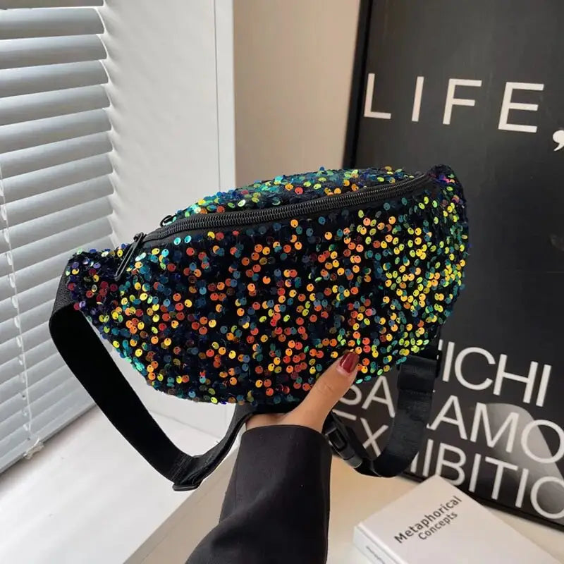 Sac banane à paillettes