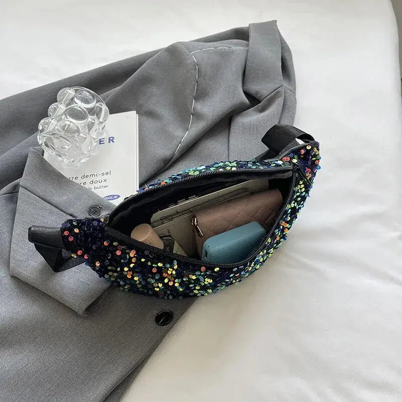 Sac banane à paillettes