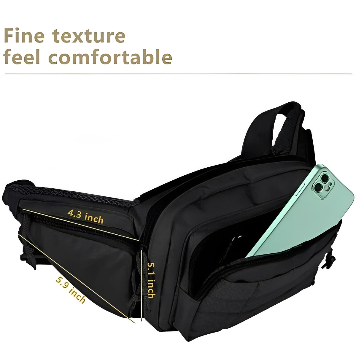 Sac banane avec compartiment secret