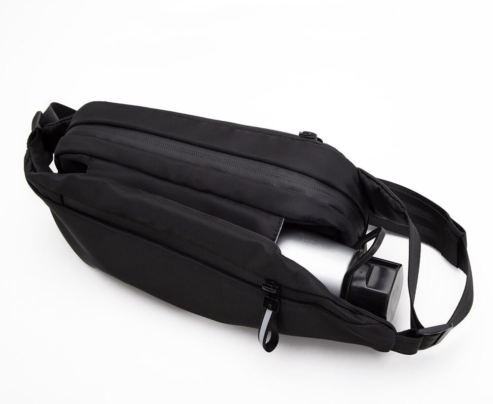 Sac banane déperlant unisexe à plusieurs poches pour voyage et sport