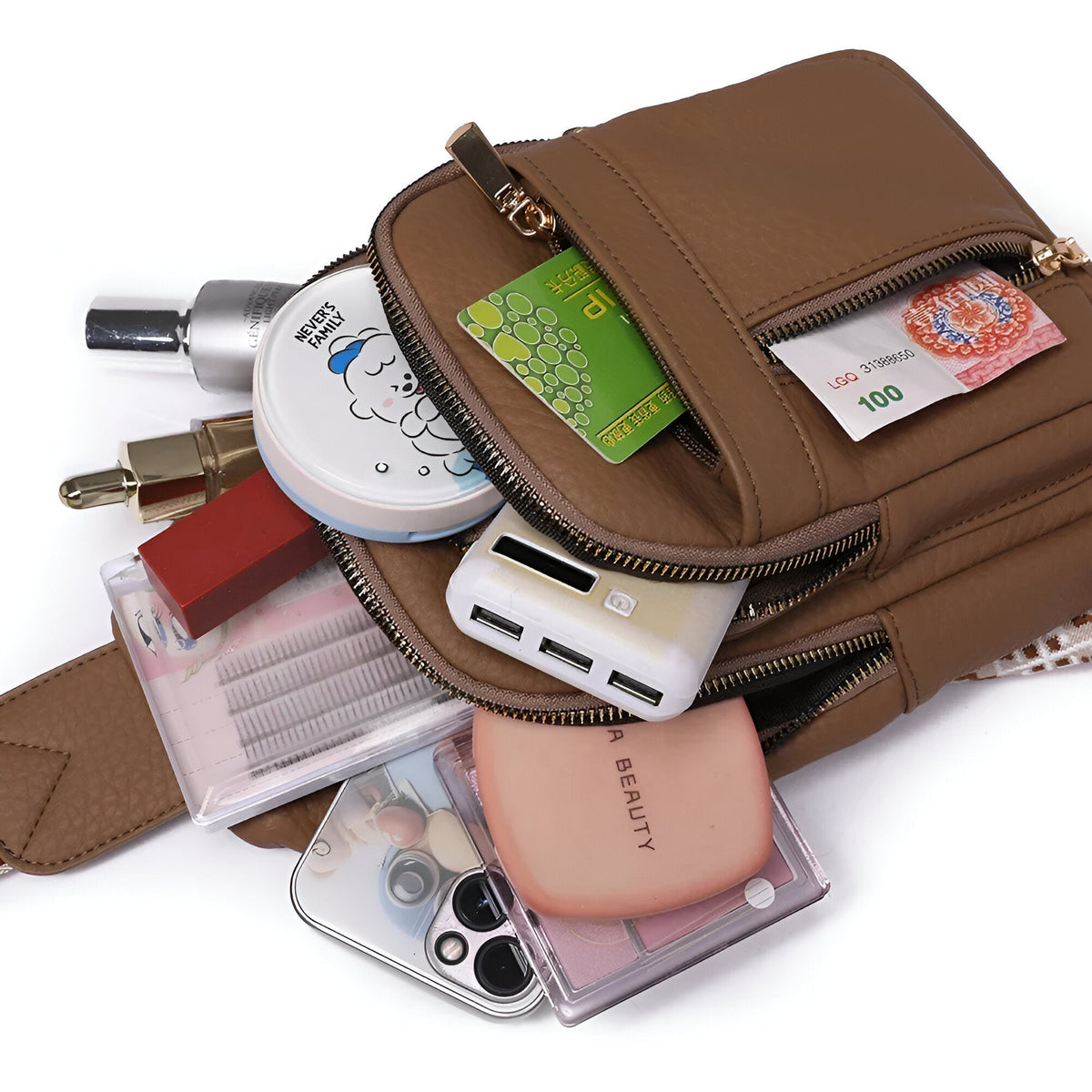 Sac bandoulière femme petit et pratique avec de nombreux compartiments