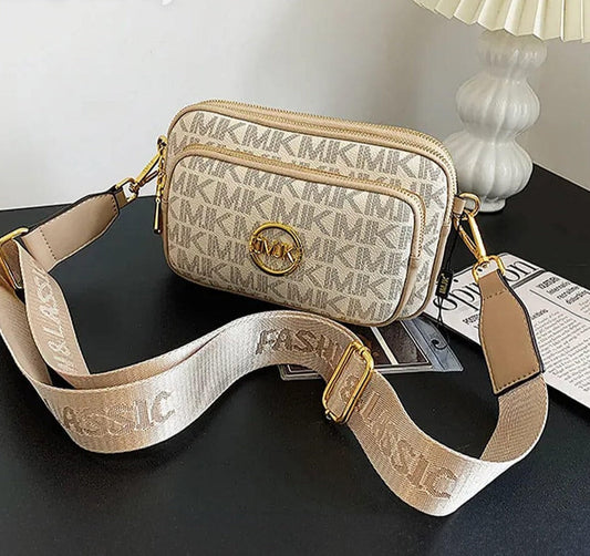 Sac bandoulière pour femme avec monogramme et détail de chaîne