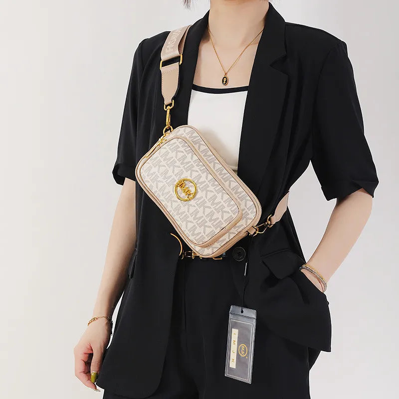 Sac bandoulière pour femme avec monogramme et détail de chaîne
